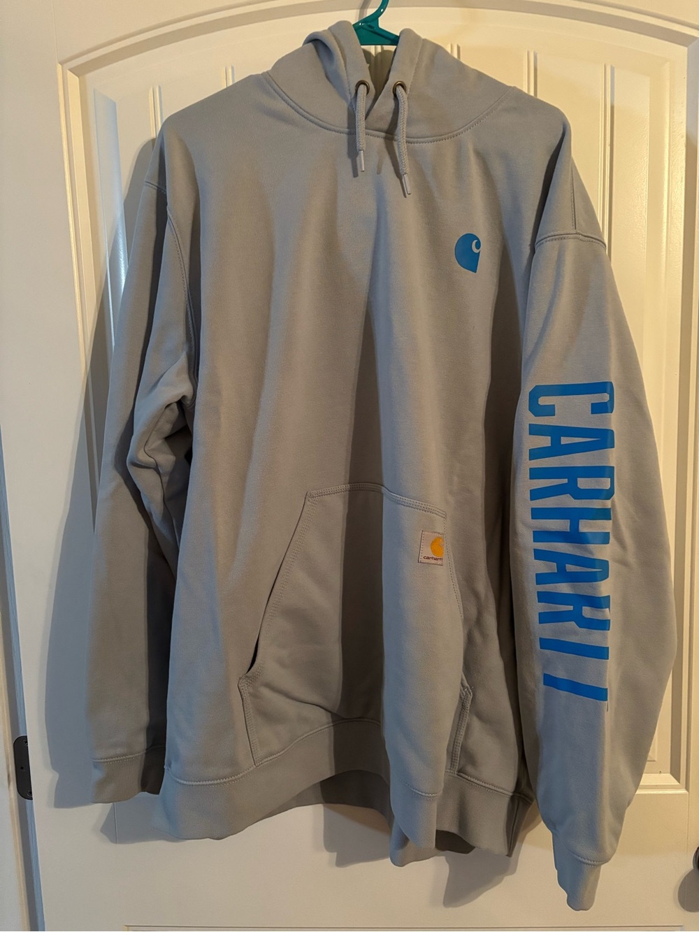 Carhartt Men's Hooded Sweatshirt - Light Blue